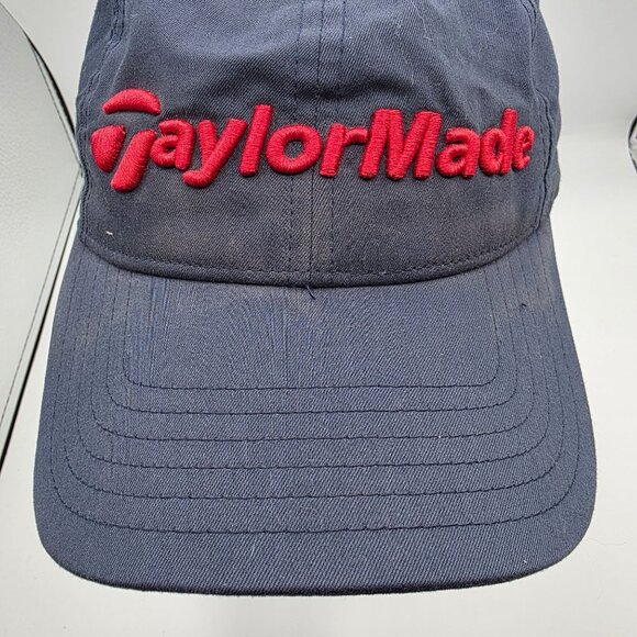 TaylorMade Mens Blue Red Hat Cap Golf Outdoors Casual Lightweight Sports - Picture 10 of 10